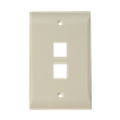 FACE PLATE 2P ECONO BEIGE