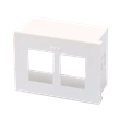 CAJA PORTA MODULO 2 RJ45 BL