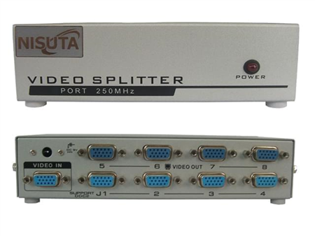 SPLITTER VGA DE 8P 250Mhz